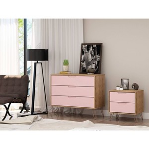 Rockefeller Dresser and Nightstand Set - Manhattan Comfort	 - 1 of 4