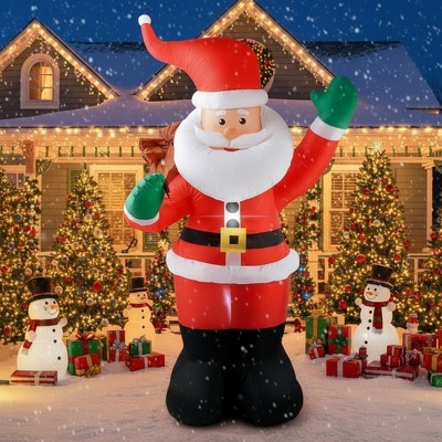Paaaawaters 6 FT Christmas Inflatables Santa Claus with Gifts Bag, Christmas Inflatables Outdoor Decorations
