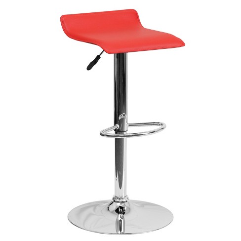 Flash Furniture Contemporary Vinyl Adjustable Height Barstool With 