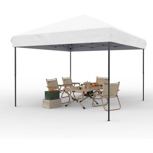 Acekool 10x10 FT Canopy Tent, Outdoor Shelter with 3 Height Settings, Easy Setup, Includes 4 Sandbags & Carry Bag, Ideal for Camping and Parties - 1 of 4