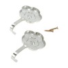 Unique Bargains Curtain Holdbacks Plum Blossoms Hooks Zinc Alloy 3.31"x1.97" 1Pair - 4 of 4