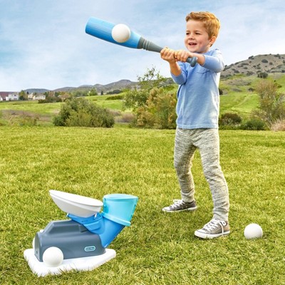 Little Tikes 2-in-1 Pop and Pitch Trainer Toy Baseball Set - 6pc
