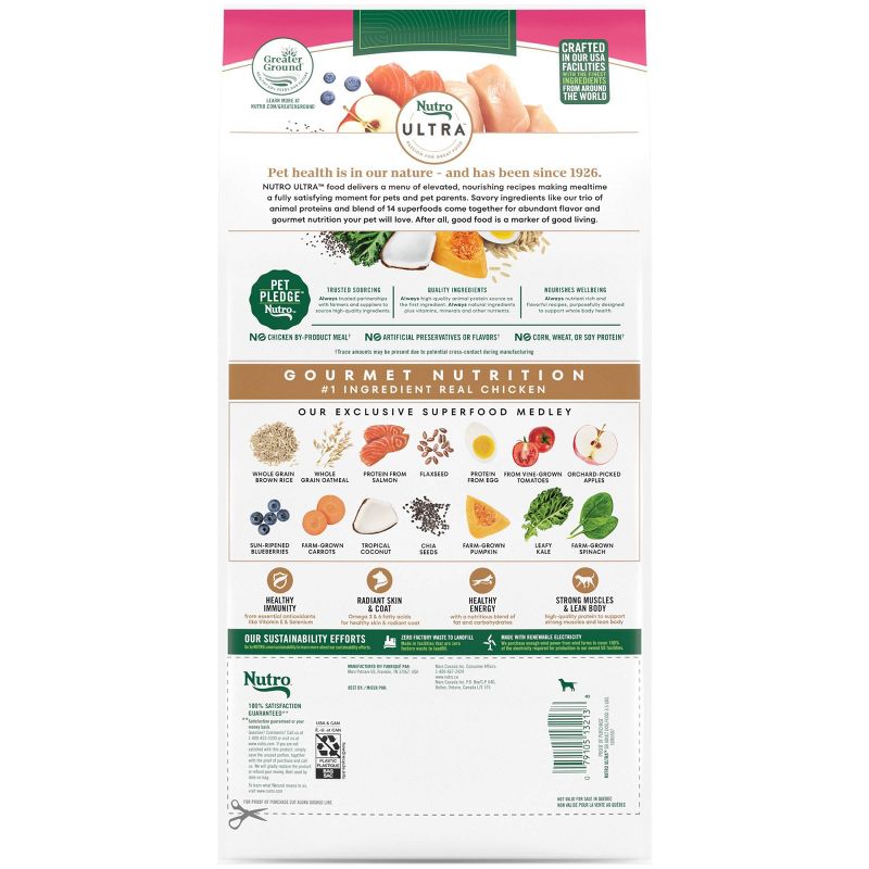 Nutro Ultra Superfood Plate Chicken, Lamb & Salmon Small Breed Adult Dry Dog Food, 3 of 15