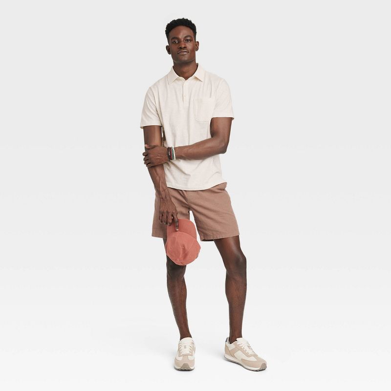 Men's Regular Fit Short Sleeve Slub Jersey Polo Shirt - Goodfellow & Co™, 4 of 5