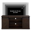 Aukfa 58" Farmhouse TV Stand with Sliding Barn Doors & Storage for 65" TVs - 4 of 4