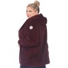 White Mark  PS Plush Hooded Cardigan with Pockets - 3 of 4