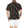 LA LEELA Men's Funny Beach Short Sleeve Ugly Christmas Tree Party Dress Shirt Vacation Funny Hawaiian Santa Gifts Shirts for Men - 4 of 4