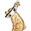 Old World Christmas Glass Blown Ornament for Christmas Tree, Cone of Shame Dog - 2 of 4