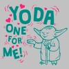 Women's Star Wars Valentine's Day Yoda One for Me! Force T-Shirt - 2 of 4