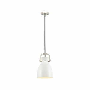 Newton Bell - 1 Light Pendant In Industrial Style-11.75 Inches Tall and 8 Inches Wide - 1 of 1