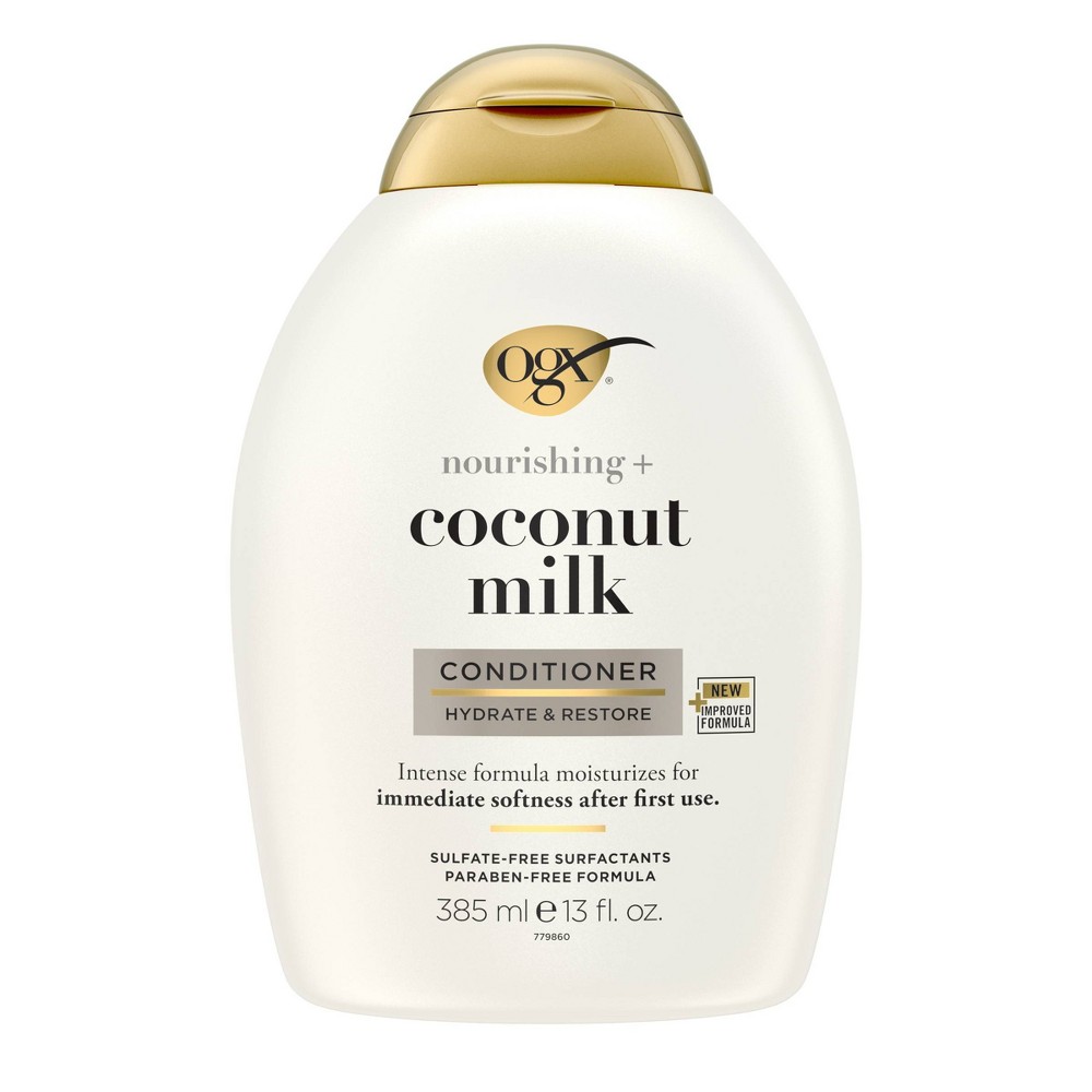Photos - Hair Product OGX Nourishing + Coconut Milk Conditioner for Strong & Healthy Hair - 13 f 