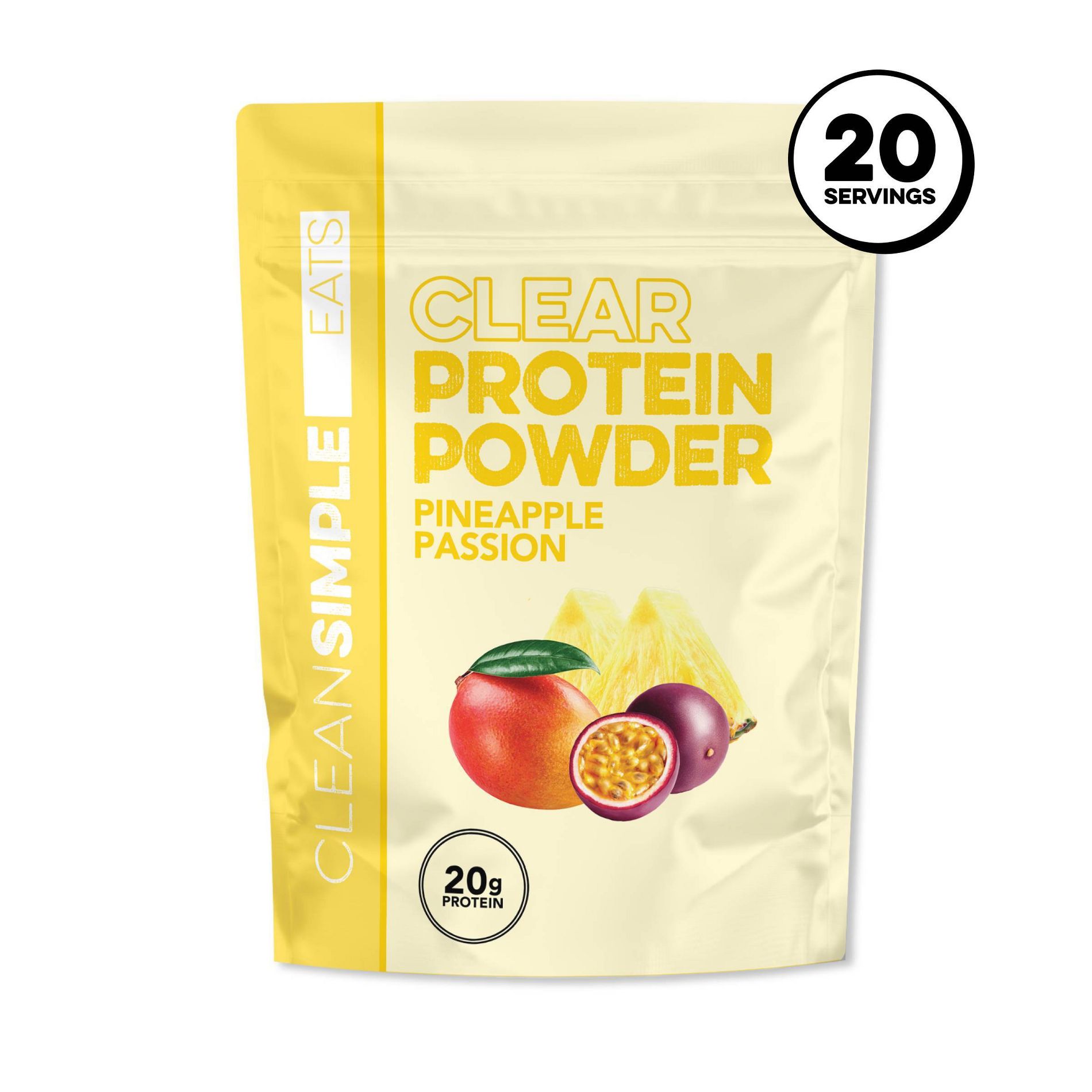 Clean Simple Eats Clear Protein Powder - Pineapple Passion - 19.5oz/20 servings