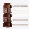 Mshliw 5-Tier 360° Rotating Bookshelf, Round Spinning Bookcase Tower with Space-Saving Design for Bedroom, Living Room, and Office - 4 of 4