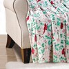 Plazatex Cardinal plush Decorative Machine Washable Throw 50" x 60" White - 3 of 4