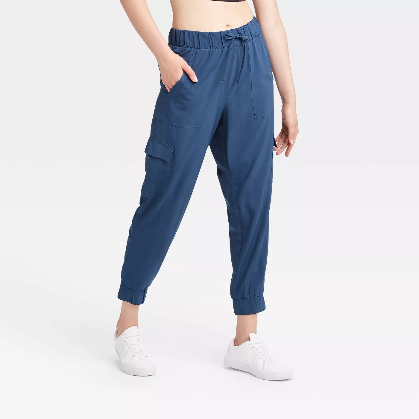 Women's Stretch Woven Cargo Joggers - All in Motion™ - image 1 of 8