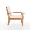 Christopher Knight Home Peyton Outdoor Acacia Wood Club Chairs with Water-Resistant Cushions (Set of 4) - 4 of 4