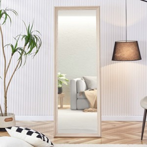 65"x23"Dressing Mirror,Solid Wood Thickened Frame Full-Length Mirror,Bedroom Entrance Decorative Mirror,Floor Standing Mirror-The Pop Home - 1 of 4