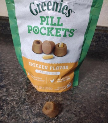 Greenies Chewy Dog Treats Pill Pockets Chicken Capsule Size 15.8oz 60ct Target