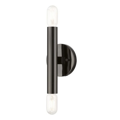 Livex Lighting Copenhagen 2 - Light Wall Light in  Black Chrome