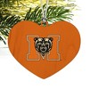 Mercer University Primary Logo Heart Love Wood Christmas Tree Holiday Ornament - 2 of 3