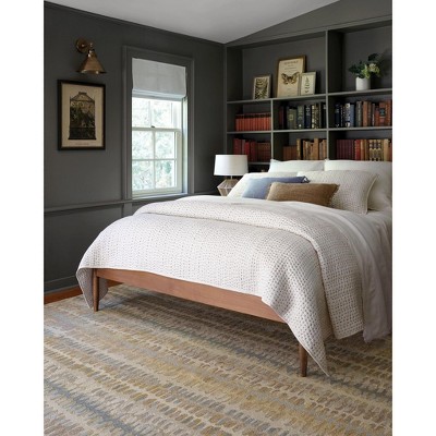 Gray and Beige Handmade Wool Abstract Rug, 2'0"x3'0"
