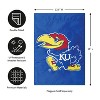 Evergreen NCAA University of Kanasas Garden Applique Flag 12.5 x 18 Inches Indoor Outdoor Decor - 2 of 4