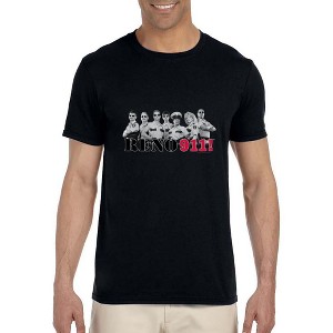 Reno 911! Mens' Comedy Central TV Show Characters Cast Crewneck T-Shirt Black - 1 of 4