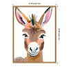 Amanti Art Esel Donkey by Ohkimiko  Framed Canvas Wall Art - 3 of 4
