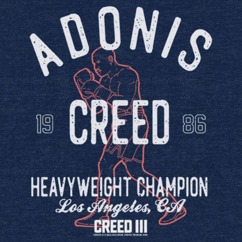 Men's Creed III Adonis Heavyweight Champion T-Shirt, 2 of 5