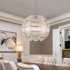 LLHZSY Retro Antique Sphere Crystal Chandelier Adjustable Dining Room Chandelier - W19" - 2 of 4
