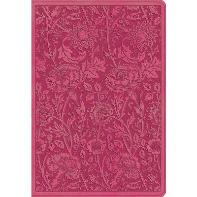 ESV Student Study Bible (Trutone, Berry, Floral Design) - (Leather Bound)