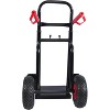Acekool Convertible Hand Truck Dolly, 2-Wheel Upright or 4-Wheel Cart, 330 lbs Capacity, Swivel Wheels, Heavy Duty for Moving, Warehouse, Yellow - 4 of 4