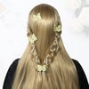 Unique Bargains Women's Long Tassel Faux Pearl Hair Chain 2 Pcs - 2 of 4