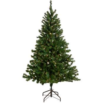 Northlight 6' Pre-Lit Medium Balsam Pine Artificial Christmas Tree, Clear Lights
