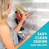 Two-piece set easy to clean durable rust-proof bathroom storage rack, no suction cups, no screws, wall-mounted adjustable shower cage, acrylic shelf - 4 of 4