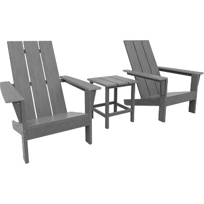 ALAULM Adirondack Chairs Set,Outdoor Chairs, Chairs with Coffee Table or Fire Pit,Widely Used in Patio, Lawn, Garden,Pool and Deck