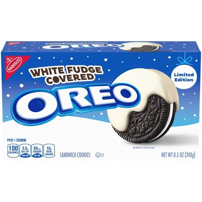 Oreo White Fudge Covered Chocolate Sandwich Cookies - 8.5oz