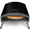Outdoor Gas Pizza Oven, Portable Design, Self-Rotating Baking Stone, Black - 3 of 4