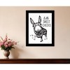 HomeRoots Hello Sweet Cheeks Donkey Black Framed Print Bathroom Wall Art - 2 of 3