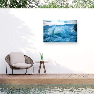 Trademark Fine Art - GS Photo Troubled Waters Matted Framed Art