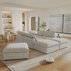 WJShome 160" Cloud Couch Modular Sectional Sofa for Livingroom,Convertible Sofa with Storage Ottomans,7 Seat Wide Couches - 3 of 4