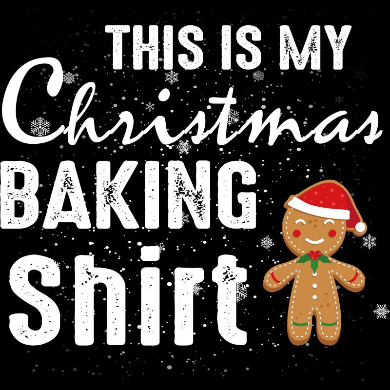 Junior's Design By Humans Gingerbread Christmas Baking Shirt By shirtpublic T-Shirt, 2 of 4