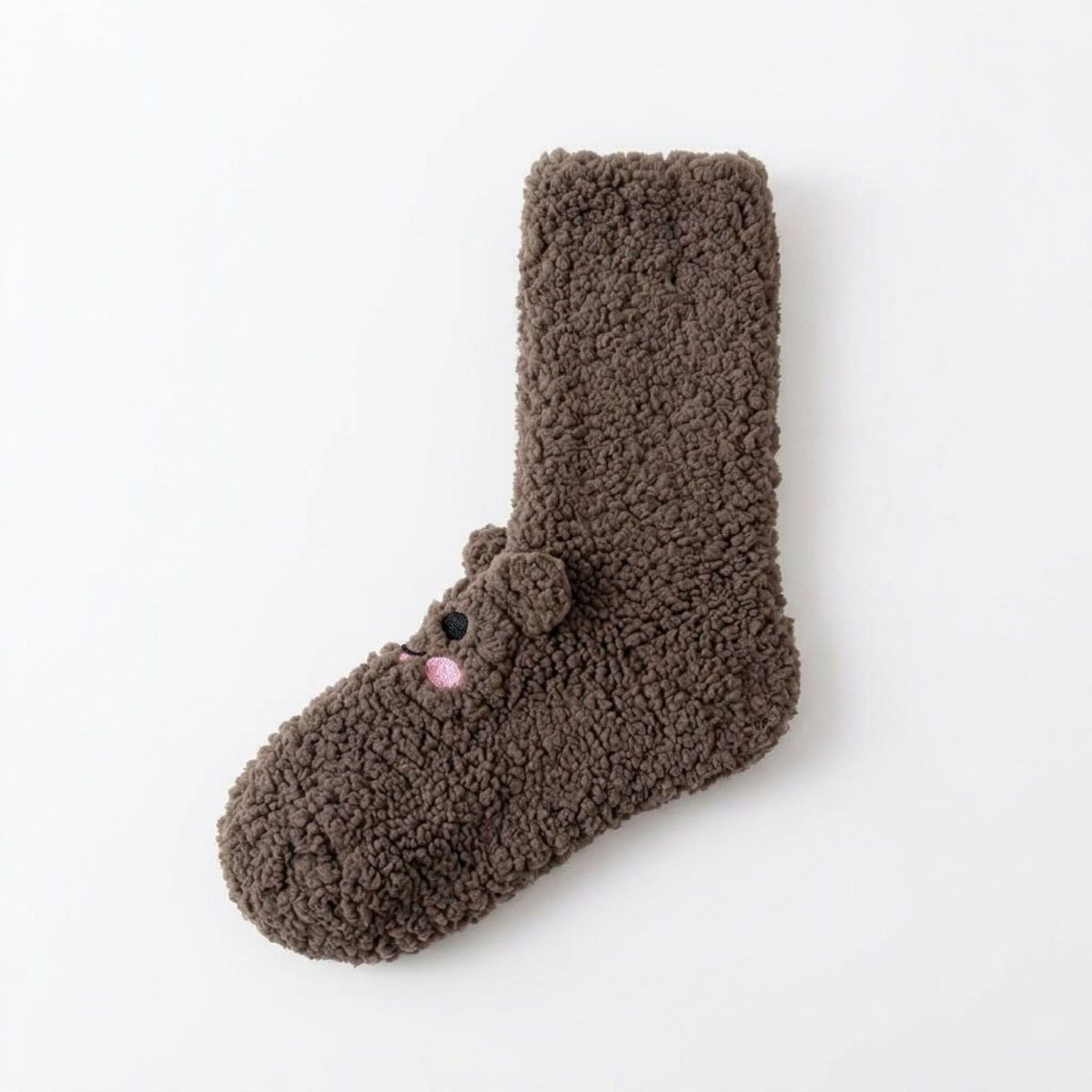 Anna-Kaci Women's Fuzzy Bear Crew Socks 2 Pair US 5-10.5 - thumbnail 4