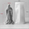 JDICTION Ghost Skull Man Cylinder & Wave Spiral Silicone Molds - For Candle Making & Resin Casting, Ideal for Home Decor & DIY Craft Projects - 2 of 4