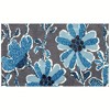Simple Spaces Indigo Cornflowers Doormat, 21" x 33" – Blue Floral Accent Rug for Front Door, Porch, or Entryway - 2 of 3