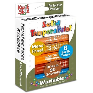 Kwik Stix Tempera Paint, Earth Tones, 6 Colors - 1 of 1