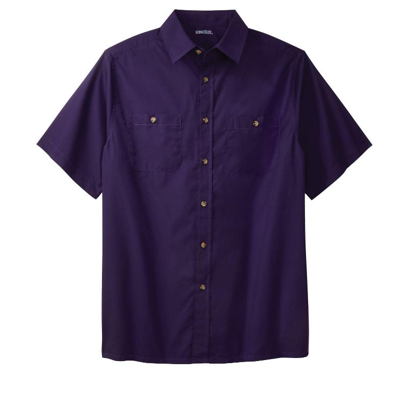 KingSize Men's Big & Tall Short-Sleeve Pocket Sport Shirt, 1 of 3