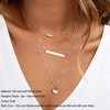 Handmade 14K Gold Plated Choker Set - Layered Y-Pendant & Disc Necklace, Adjustable - 2 of 4