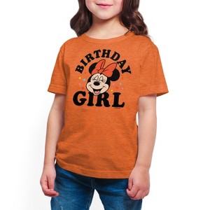 Girls' - Disney - Minnie Birthday Girl Short Sleeve Graphic T-Shirt - 1 of 3