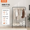 Yukimo Heavy Duty Clothes Rack - 1" Carbon Steel Frame, Hanging Rod + Bottom Storage Shelf, Anti-Slip Pads for Bedroom/Guest Room/Laundry Room - 2 of 4